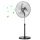 VEVOR ipari talapzatos ventilátor, 20 hüvelykes 90 fokos oszcilláló ventilátor, állítható magasságú állóventilátorok 3 állítható sebességgel, nagy teljesítményű padlóventilátorok hálószobába, nappaliba, otthonra, irodába, fekete