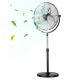 VEVOR ipari talapzatos ventilátor, 18 hüvelykes állóventilátor 45,3–57,9 hüvelyk állítható magassággal, padlóventilátorok 3 állítható sebességgel, nagy teljesítményű hálószobai ventilátorok nappaliba, otthonra, irodába, fekete