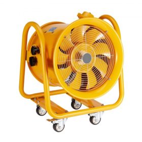   VEVOR hordozható szellőztető, 406,4 mm-es nagy teljesítményű hengeres ventilátor, 1100 W-os erős műhelyi elszívó ventilátor 4240CFM, 5 m-es tápkábel (töltőfej nélkül), ipari fúvó por, füst otthoni/munkahelyi elszívásához