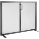 VEVOR kandallóháló 1 panel ajtóval, masszív vashálós kandallóháló, 990 (H) x 780 (M) mm szikravédő burkolat, egyszerű telepítés, szabadon álló tűzrács nappali lakberendezéshez, modern