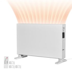   VEVOR konvekciós panelfűtő, 2000 W-os elektromos panelfűtő távirányítóval és érintőképernyős vezérléssel, 3 üzemmóddal, 24 órás időzítővel, állványos vagy fali kialakítással, borulásgátlóval és túlmelegedés elleni védelemmel ottho