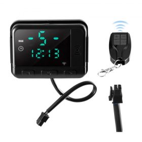   VEVOR dízel légfűtő vezérlő, DC5V univerzális dízel légfűtő vezérlő termosztát kapcsoló, parkolófűtés vezérlők LCD kijelzővel és távirányítóval, 2KW/5KW/8KW dízel fűtőberendezésekhez illeszkedik