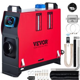   VEVOR 12V 5-8KW dízel légfűtő, dízelfűtő, egyetlen levegőkimenettel, LCD kapcsolóval, levegős dízelfűtő, állófűtés távirányítóval, kényelem teherautókhoz, hajókhoz, autó utánfutókhoz, lakóautókhoz, lakóautókhoz, lakókocsikhoz
