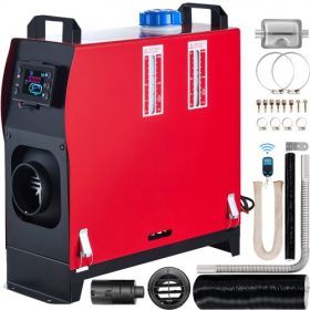   VEVOR 12 V-os 5 kW-os dízelfűtő, többfunkciós dízelfűtő LCD kapcsolóval és távirányítóval, dízel légfűtő, állófűtő kipufogó, dízelfűtő teherautókhoz, autókhoz, hajókhoz, lakókocsikhoz, terepjárókhoz (1 lyuk)
