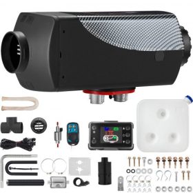   VEVOR 12V 5-8KW dízel légfűtő LCD kapcsolóval, dízel fűtőberendezés távirányítóval és egyéb tartozékkészlettel, 12V 8KW állófűtő