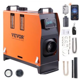   VEVOR dízel légfűtő, többfunkciós, 12 V-os, 5–8 kW-os, Bluetooth alkalmazással, LCD kijelzővel, autós lakókocsihoz