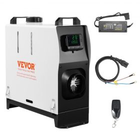   VEVOR 5-8KW dízelfűtő, dízel légfűtő, egyben távirányítóval és LCD képernyővel, gyors fűtés, alacsony zajszint, hordozható dízelfűtő teherautó-, kisteherautó-, lakókocsi-, utánfutó-kempinghez