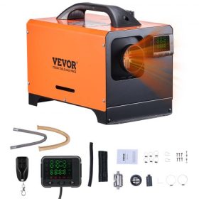   VEVOR dízel légfűtő, 12-24V 5-8KW, gyorsfűtésű dízel állófűtő távirányítóval és négyzet alakú digitális kijelzővel, alacsony zajszinttel, hangbemondással, lakókocsihoz, teherautóhoz, lakókocsihoz, hajóhoz és utánfutóhoz