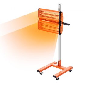   VEVOR infravörös kötőlámpa, 2200 W, 1-60 perces időzítés, automatikus fűtésű autókötő lámpa konzollal, 5,17 négyzetlábas sütőfelület, sütőfülke-fűtők, festékszárító helyszíni javításhoz, motorszárítás