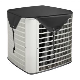   VEVOR klímaburkolat kültéri egységekhez, 810 x 810 mm központi klímaburkolat klímaberendezéshez, felső univerzális hálós védőburkolat, esőálló, könnyen telepíthető kültéri használatra, minden évszakban, fekete
