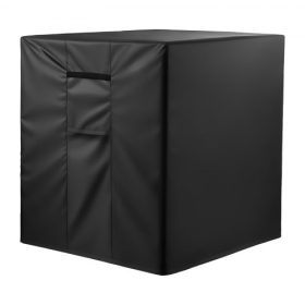  VEVOR klímaburkolat, 812 x 812 x 914 mm klímaburkolat klímaberendezéshez, háromrétegű, vízálló poliészter szövet, hálós szellőzés, univerzális védőburkolat kültéri klímaberendezéshez, fekete