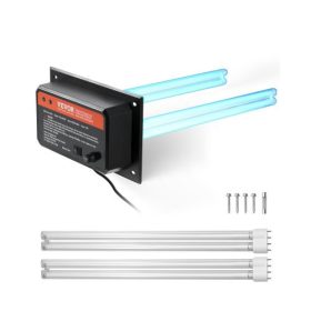   VEVOR HVAC légtisztító egész házhoz, 72 W-os 16 hüvelykes, UV UVC lámpa a légcsatornában légkondicionálókhoz, légtisztító 2 csereizzóval, HVAC UV lámpák légkondicionáló rendszerekhez