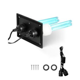   VEVOR HVAC légtisztító egész házhoz, 50 W-os, 5 hüvelykes, UV UVC lámpa a légcsatornában légkondicionálókhoz, légtisztító 2 csereizzóval, HVAC UV lámpák légkondicionáló rendszerekhez