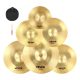 VEVOR Cintányérkészlet 6 darabos cintányérkészlet 254/355/400/455/505 mm (10 14 16 18 20 hüvelyk) Dobcintányérok