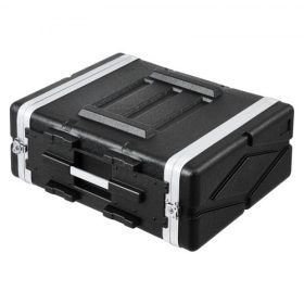   VEVOR 4U Rack Case szerver rack szekrény 480 mm / 19 hüvelyk mélységgel ABS fogantyúval