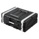 VEVOR 4U Rack Case szerver rack szekrény 480 mm / 19 hüvelyk mélységgel ABS fogantyúval