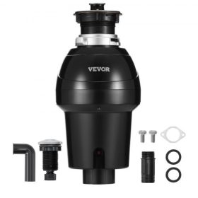   VEVOR hulladékdaráló 1 HP folyamatos üzemű ételhulladék-daráló 3960 RPM EZ Connect