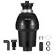 VEVOR hulladékdaráló 1 HP folyamatos üzemű ételhulladék-daráló 3960 RPM EZ Connect