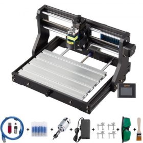   VEVOR CNC 3018 Pro 500mw 300×180×45mm CNC gép GRBL vezérlésű mini lézergravírozó offline vezérlővel 3 tengelyes lézergravírozó gép faragáshoz, maráshoz, műanyaghoz, akrilhoz, PVC-hez, fához