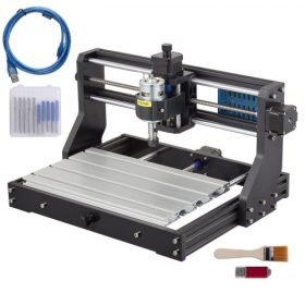   VEVOR CNC 3018 Pro 300×180×45 mm-es CNC gép GRBL vezérlésű mini gravírozó offline vezérlővel, 3 tengelyes gravírozógép műanyag, akril, PVC, fa faragásához, marásához