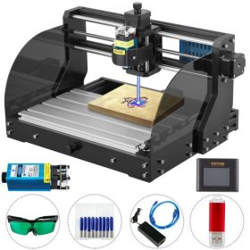   VEVOR CNC 3018 Pro CNC router 300×180×45mm CNC gép 500MW GRBL Control Mini lézergravírozó offline vezérlővel 3 tengelyes lézergravírozó gép műanyag, akril, PVC, fa marásához