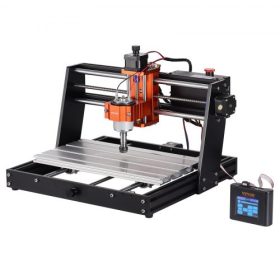   VEVOR CNC marógép, 120 W, 3 tengelyes GRBL vezérlésű fagravírozó, faragogató és marógép készlet, 11,81 x 7,87 x 2,83 hüvelyk / 300 x 200 x 72 mm munkaterület 1200 fordulat/perc fa, akril, MDF, PVC, műanyag hab esetén