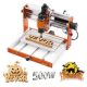 VEVOR CNC marógép, 500 W-os orsóval, 3 tengelyes fagravírozó marógép, 300 x 180 x 80 mm munkaterülettel, offline vezérlővel, végálláskapcsolóval, vészleállítóval, fa, akril, műanyag faragáshoz