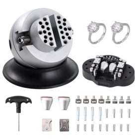   VEVOR golyós satu, 3"-es gravírozó beállító szerszám, 360°-ban elforgatható gravírozó satu, 30 db rögzítő ékszergravírozó blokk szerszámok szabványos blokk drágakő berakáshoz és kisméretű gravírozáshoz