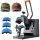 VEVOR Hat Heat Press, 4 az 1-ben sapkás hőprésgép, 6x3 hüvelykes kagylós szublimációs transzfer, LCD digitális időzítő hőmérséklet-szabályozás 4db ívelt fűtőelemmel (6x3/6.7x2.7/6.7x2.7/8.1x3.5)