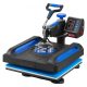 VEVOR hőprés, 15" x 15" gyorsfűtés, 360 fokban elforgatható digitális szublimációs póló transzfernyomtató égésálló felülettel, vászontáska, banner, párna, ETL minősítésű, kék