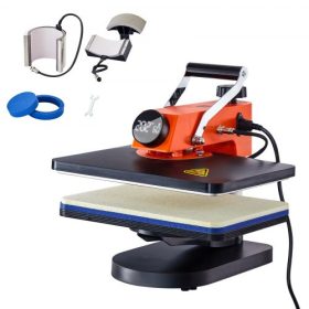   VEVOR hőprésgép 12x15 hüvelykes 5 az 1-ben szublimációs transzfer póló tányéros bögre csésze