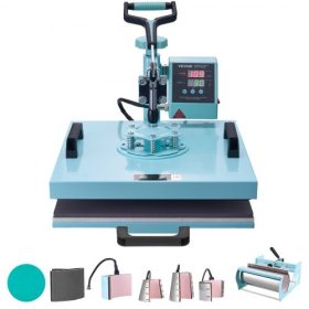   VEVOR Heat Press Machine 15x15 in 8 in 1, 30oz Tumbler Press pólók zöld