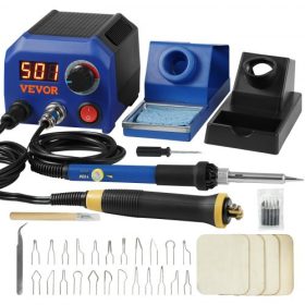   VEVOR fatüzelésű készlet, 250~700°C állítható hőmérséklet kijelzővel, kettős kimeneti porttal, 2 pirográfiai tollal, 23 dróthegygel, 5 tömör hegyű heggyel, 2 tolltartóval, 4 faforgácskal, 1 csipeszrel, 1 szivaccsal