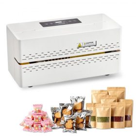   VEVOR folyamatos hegesztőgép, 8-12 mm hegesztési szélesség, automatikus folyamatos szalaghegesztő digitális hőmérsékletszabályozással, automatikus leállítás, hőhegesztőgép 0,06-0,2 mm-es műanyag zacskókhoz