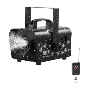   VEVOR hógép, nagy teljesítményű 1500 W-os, kézi/függő hókészítő, vezeték nélküli távirányító, hópehelykészítő 5 literes folyadéktartállyal, hópehelykészítő gép kültéri és beltéri karácsonyi parti dekorációhoz