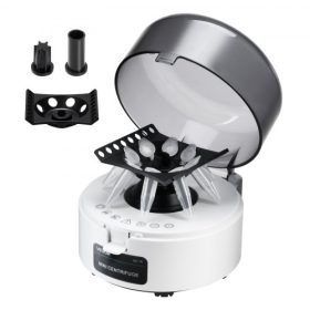   VEVOR Mini Centrifuga, 3013xg RCF Elektromos Laboratóriumi Centrifuga 2 az 1-ben Rotorral 0,2/1,5/2 ml Csőkapacitáshoz, Fix Sebesség 7000ford/perc, Alacsony Zajszint, Széles Körben Használatos Különböző Kísérletekben