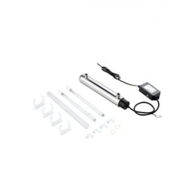   VEVOR UV víztisztító, 12 W 1 GPM, 220 V-os sokoldalú ultraibolya víztisztító szűrő rozsdamentes acél házzal, egész házra kiterjedő UV vízszűrő kvarc hüvellyel, zuhanyozáshoz/iváshoz/tisztításhoz alkalmas