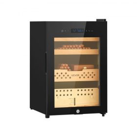   VEVOR Elektromos Humidor, 60L, 350 db-os Elektromos Szivar Humidor Szekrény Kompresszoros Hűtéssel, Állandó Páratartalom és Hőmérséklet Szabályozással, Spanyol Cédrusfa Polcokkal és Fiókokkal, 3 Réteges, Háztartási Használatra