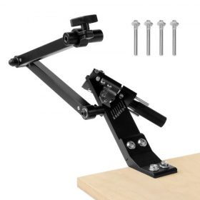   VEVOR fűnyírókés-élező, 15° - 45° állítható fűnyírókés-élező szerszám 4 adaptercsappal, golyóscsapágyas kialakítással és 25 mm-es megnövelt fogantyúval, a legtöbb sarokcsiszolóval kompatibilis