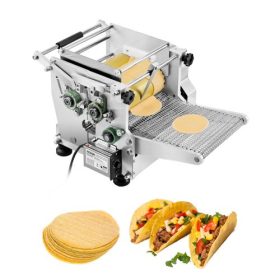   VEVOR elektromos tortillakészítő, 5,5 hüvelyk átmérőjű automata kukoricatortilla készítő gép tapadásmentes bevonattal, elektromos chapatti gép, alkalmas termékek, Sopes Gorditas Roti Pita tortilla pizzához