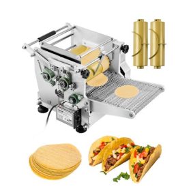   VEVOR elektromos tortillakészítő, automata kukoricatortilla készítő gép tapadásmentes bevonattal és két formával (4 + 6 hüvelyk), elektromos chapatti készítő, alkalmas zöldségek, pita és tortilla pizzához