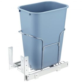   VEVOR kihúzható szemetes, 35 literes, egyszemélyes kukás, konyhai hulladéktároló alá szerelhető, csúszdával, fogantyúval és ajtóra szerelhető készlettel, 110 font teherbírású, nagy teherbírású hulladékgyűjtő konyhaszekrénybe, moso