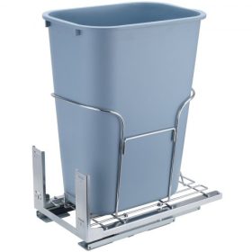   VEVOR kihúzható szemetes, 35 literes, egyszemélyes kukás, konyhai hulladéktároló alá szerelhető, csúszdával, fogantyúval és ajtóra szerelhető készlettel, 110 font teherbírású, nagy teherbírású hulladékgyűjtő konyhaszekrénybe, moso