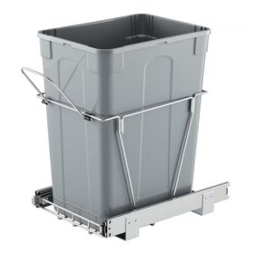   VEVOR kihúzható szemetes konyhaszekrényekhez, hulladékgyűjtő, konyhai alá szerelhető hulladéktároló, nagy teherbírású fém teljes kihúzású tolórendszerrel és fogantyúval, mosogatóhoz, pult alá