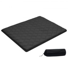   VEVOR japán tatami matrac, queen méretű összecsukható japán tatami matrac, futon matrac tárolótáskával és rögzítővel, 9 rétegű padlószőnyeg alváshoz, kollégiumi szobához, meditációhoz, jógához, 2032 x 1524 x 89 mm, fekete