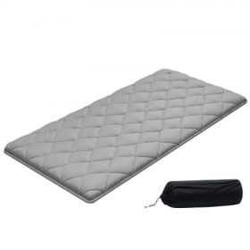   VEVOR japán tatami matrac, ikerméretű összecsukható japán tatami matrac, futon matrac tárolótáskával és rögzítővel, 9 rétegű padlószőnyeg alváshoz, kollégiumi helyiséghez, meditációhoz, jógához, 2032 x 991 x 63,5 mm, szürke