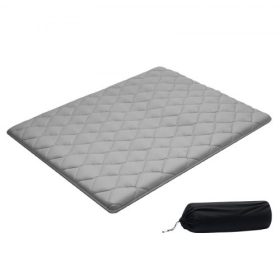   VEVOR japán tatami matrac, queen méretű összecsukható japán tatami matrac, futon matrac tárolótáskával és rögzítővel, 9 rétegű padlószőnyeg alváshoz, kollégiumi szobához, meditációhoz, jógához, 2032 x 1524 x 63,5 mm, szürke