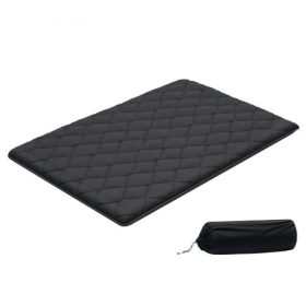   VEVOR japán tatami matrac, teljes méretű összecsukható japán tatami matrac, futon matrac tárolótáskával és rögzítővel, 9 rétegű padlószőnyeg alváshoz, kollégiumi szobához, meditációhoz, jógához, 2032 x 1372 x 89 mm, fekete