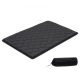 VEVOR japán tatami matrac, teljes méretű összecsukható japán tatami matrac, futon matrac tárolótáskával és rögzítővel, 9 rétegű padlószőnyeg alváshoz, kollégiumi szobához, meditációhoz, jógához, 2032 x 1372 x 89 mm, fekete