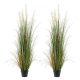 VEVOR műfű, 2 db-os csomag 1499 mm-es műnádvirág cserépben, prémium PVC műzöld cserjék beltéri, kültéri házhoz, otthonra, kertbe, irodába, szobadekoráció, beköltöztető, zöld